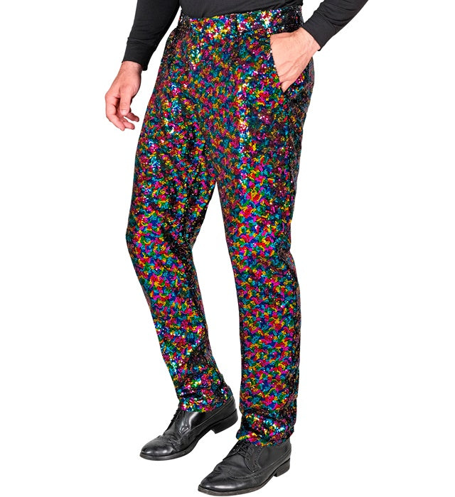 Widmann Party Fashion Pants (Multicolor Sequin Pants) (S) Different Colors