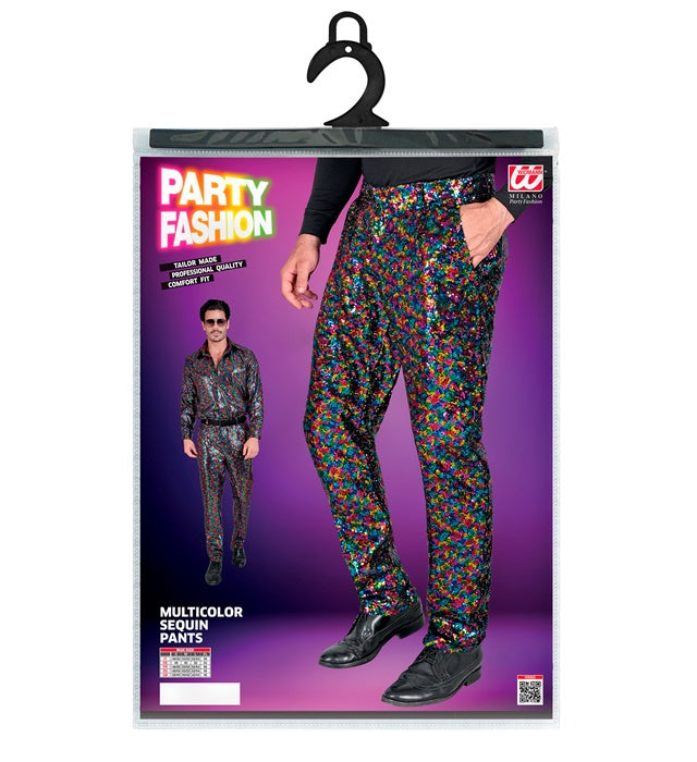 Widmann Party Fashion Pants (Multicolor Sequin Pants) (S) Different Colors