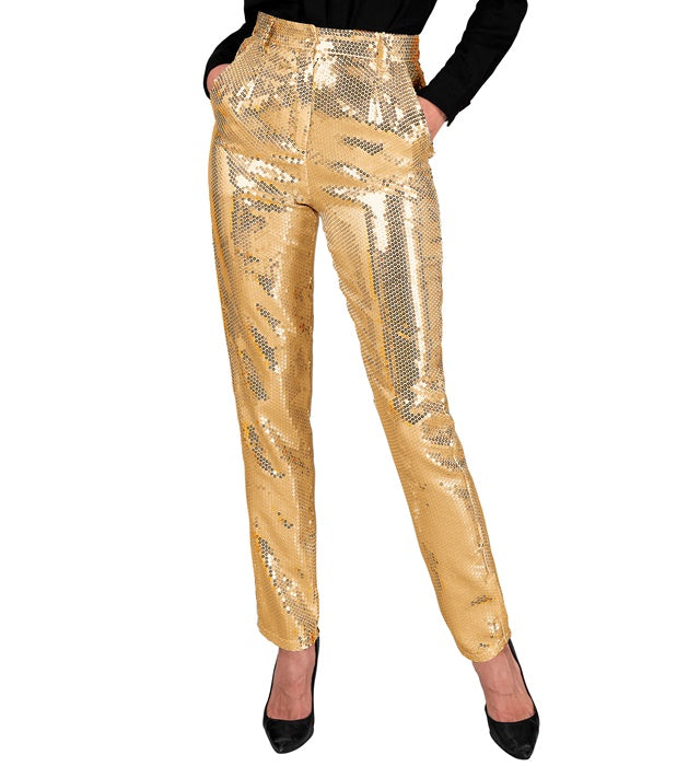 Widmann Party Fashion Pants (Black Sequin Pants) (XL) Black