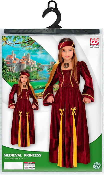 Widmann Déguisement Princesse médiéval Enfant 5-7 Years - 128 cm