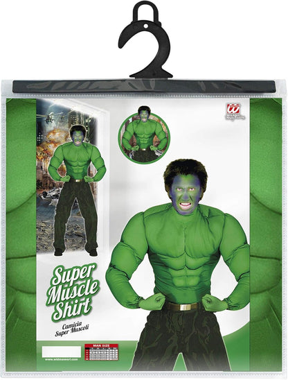 Widmann Kid?s Dressing Up Costume Green Muscle Shirt