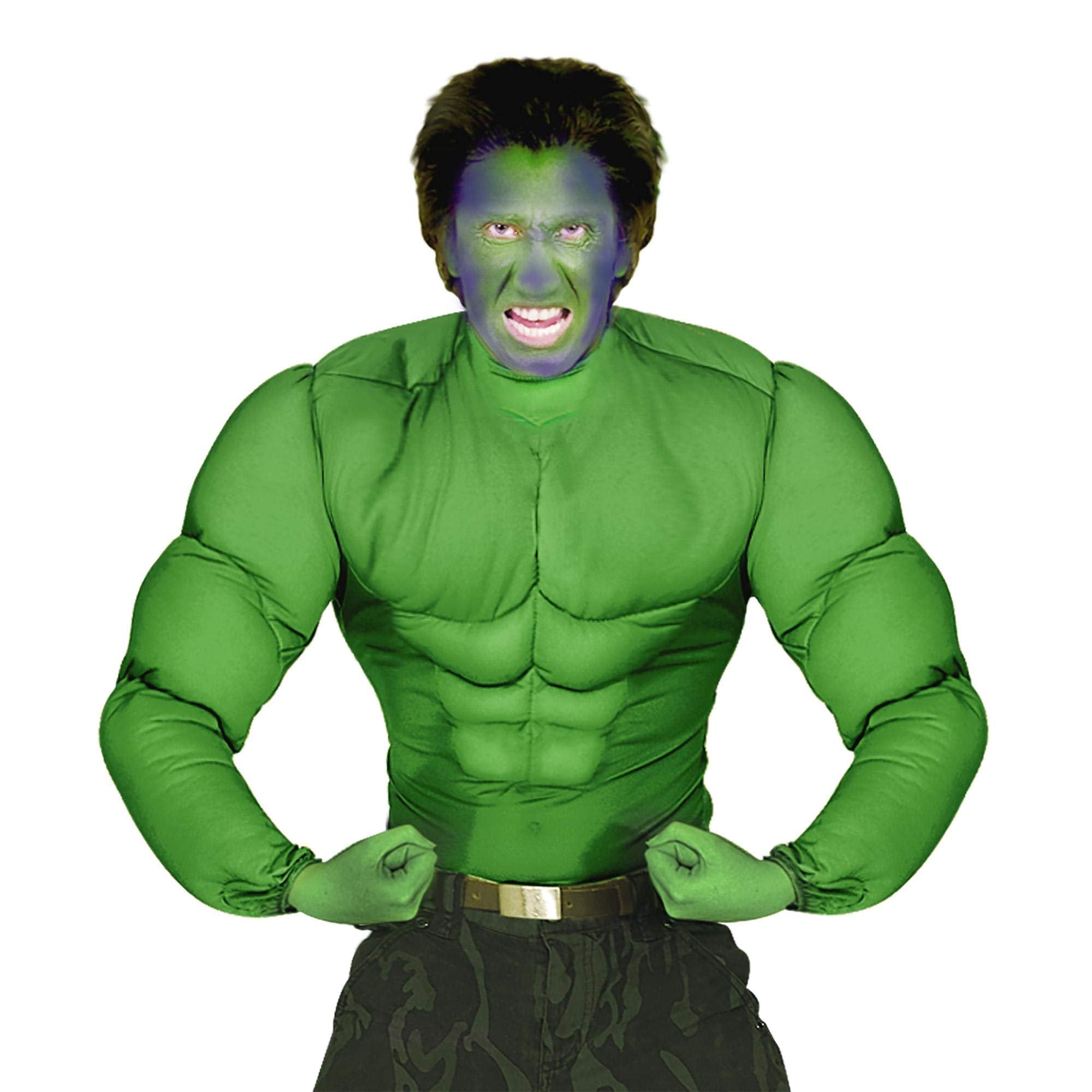 Widmann Kid?s Dressing Up Costume Green Muscle Shirt