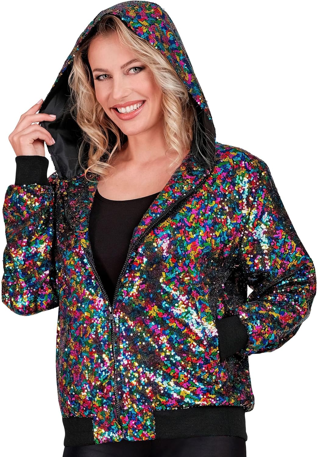 Party Fashion Hooded Bomber - (Size: Xxl)