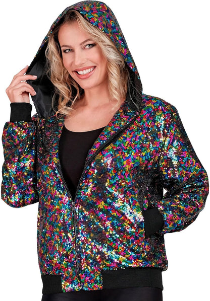 Party Fashion Hooded Bomber - (Size: Xxl)