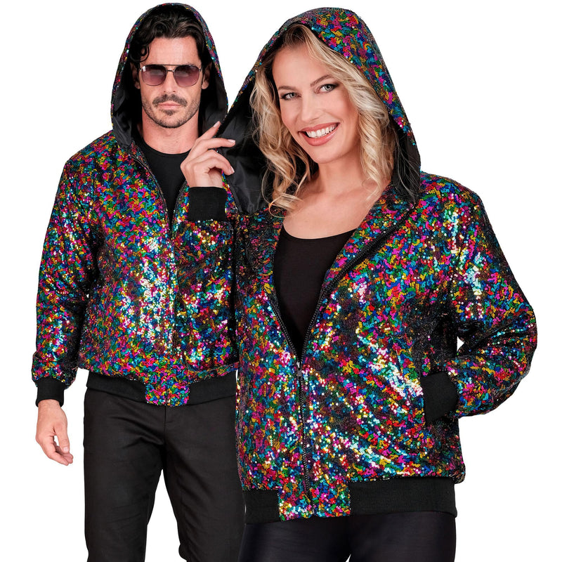 Party Fashion Hooded Bomber - (Size: Xxl)
