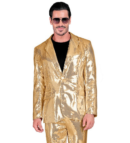 Widmann Party Fashion Jacket (Gold Sequin Jacket) (S) Gold