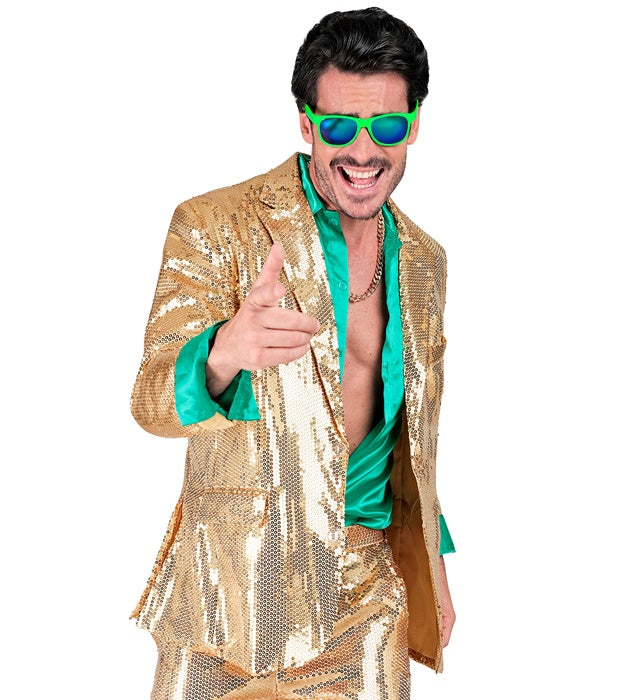 Widmann Party Fashion Jacket (Gold Sequin Jacket) (XL) Gold