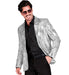 Widmann Party Fashion Jacket (Silver Sequin Jacket) (S) Silver