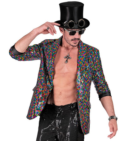 Widmann Party Fashion Jacket (Multicolor Sequin Jacket) (L) Different Colors