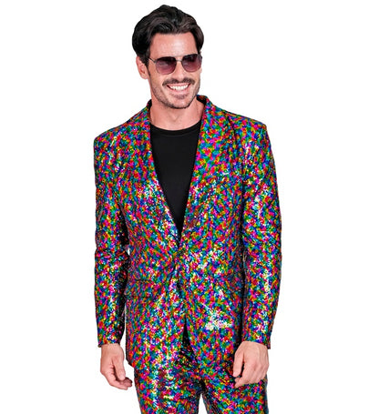 Widmann Party Fashion Jacket (Multicolor Sequin Jacket) (XL) Different Colors