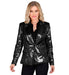 Widmann Party Fashion Jacket (Black Sequin Jacket) (S) Black