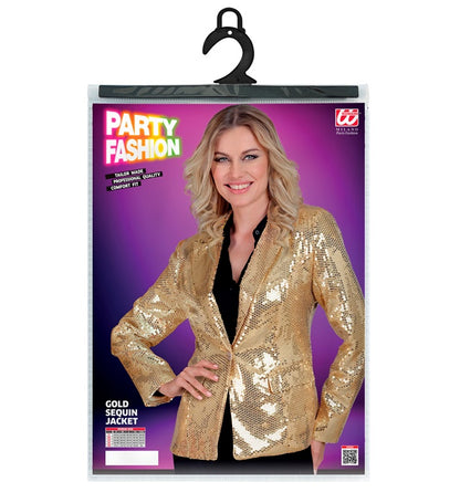 Widmann Party Fashion Jacket (Gold Sequin Jacket) (S) Gold