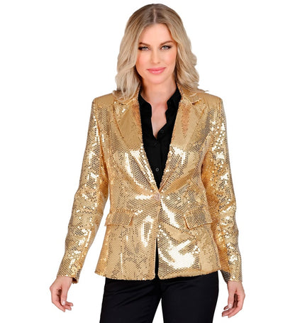 Widmann Party Fashion Jacket (Gold Sequin Jacket) (L) Gold