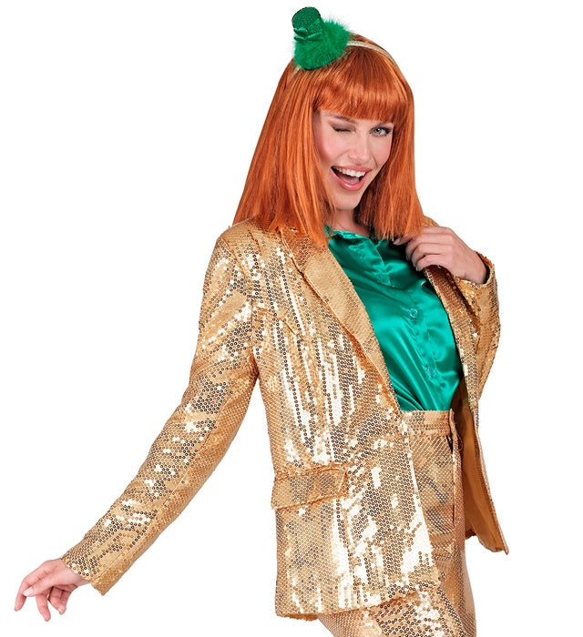 Widmann Party Fashion Jacket (Gold Sequin Jacket) (L) Gold