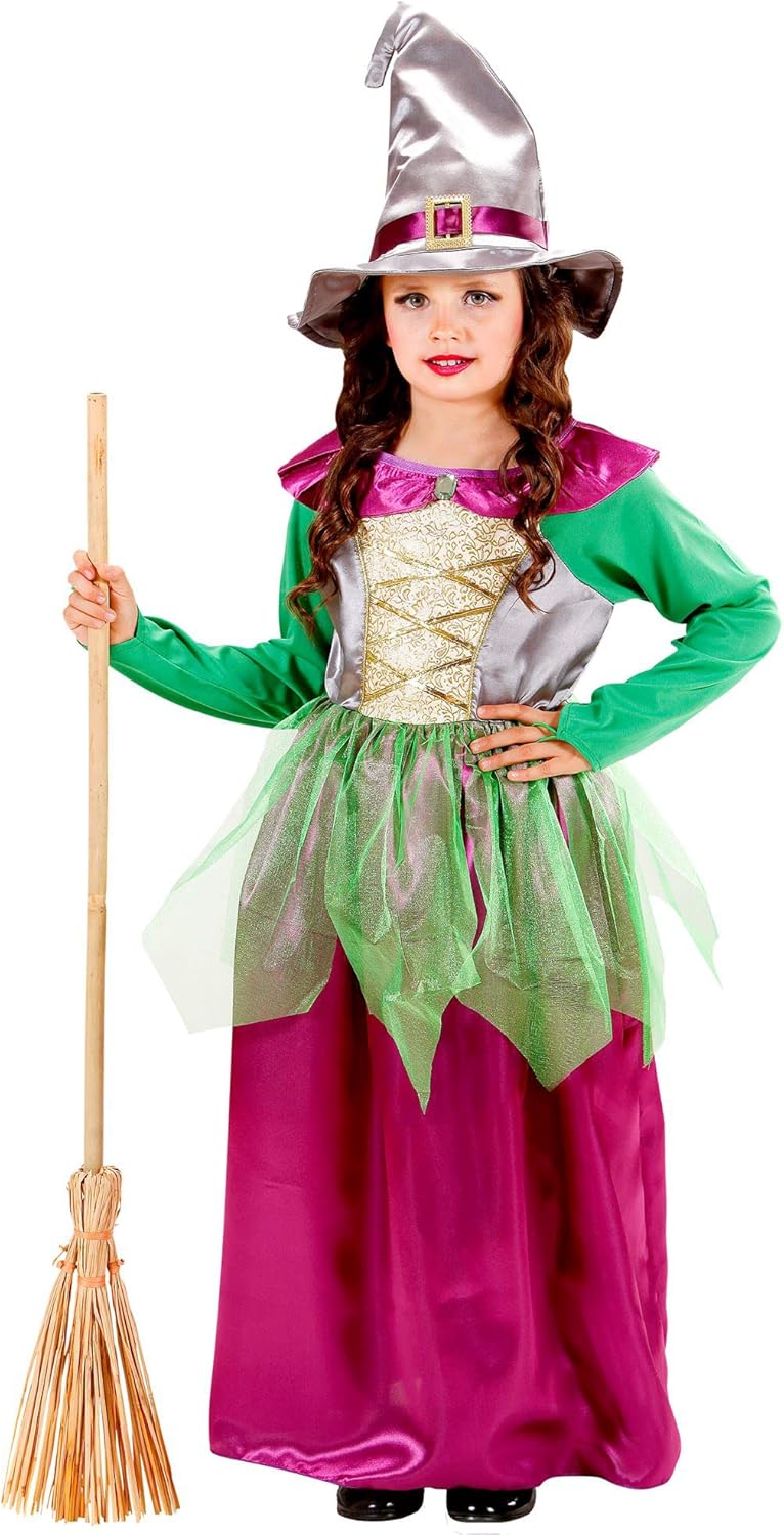 Widmann Girl's Children's witch costume 140 Multicoloured