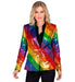 Widmann Party Fashion Jacket (Rainbow Sequin Jacket) (M) Rainbow
