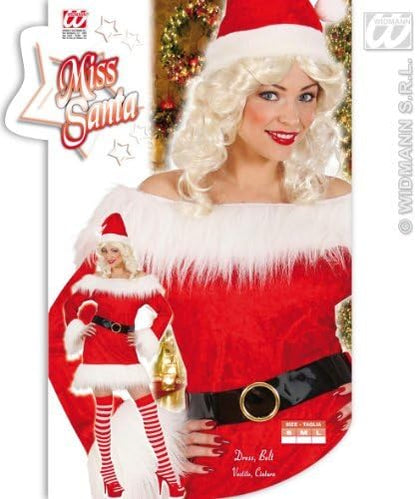 Ladies Miss Santa Costume Medium UK 10-12 for Christmas Panto Nativity Fancy Dress