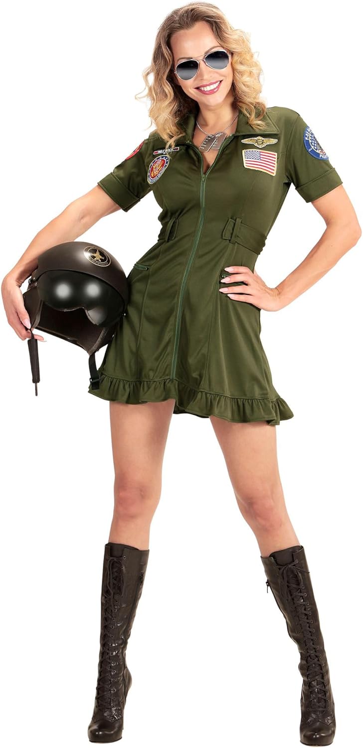 Widmann - Erwachsenenkostüm Fighter Jet Pilot für Damen