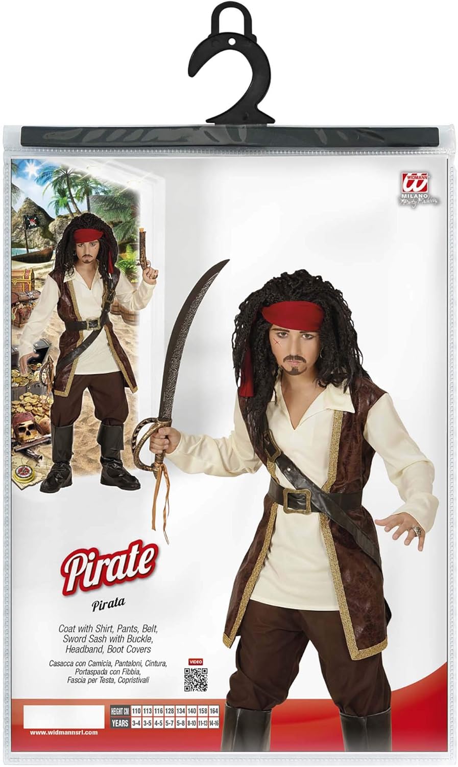 Carnival Costume Pirate Fancy Dress for Children * 05243 One Size