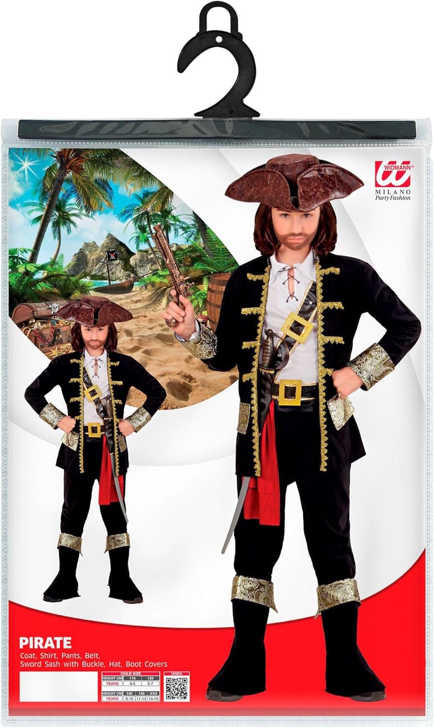 Widmann 15277 Children's Pirate Captain Costume 158