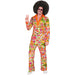 Widmann - Costume 60s suit, jacket and trousers, hippie, reggae, flower power, disco fever, hit move Peace & Paisley L