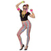 WIDMANN - 80's girl costume, T-shirt, leggings, chain, carnival, theme party