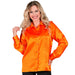 Satin Orange 70S Disco Shirt - (Size: Xl)