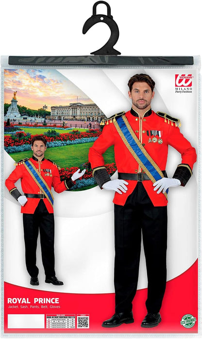 Widmann - Kostüm Königlicher Prinz, Thronfolger, Königssohn, Edelmann, Karneval, Mottoparty XXL