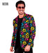 Widmann Neon Ghosts Party Fashion Jacket (Jacket) (L) Different Colors