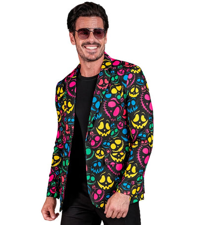 Widmann Neon Ghosts Party Fashion Jacket (Jacket) (XL) Different Colors