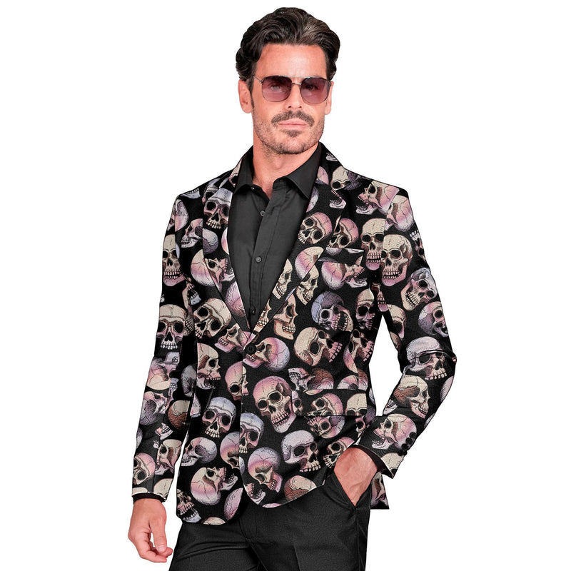 Widmann Men's Skull Jacket skull jacket (pack of 1) L Multicoloured