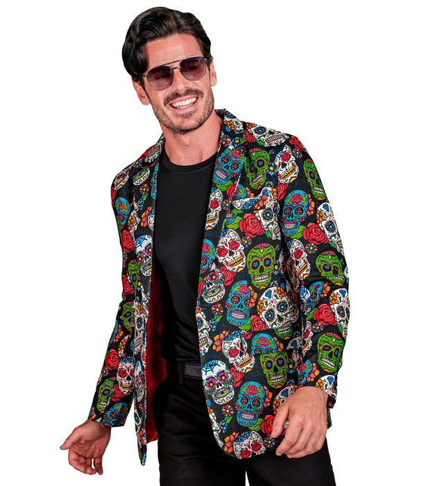 Widmann Dia De Los Muertos Party Fashion Jacket (Jacket) (M) Different Colors