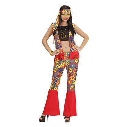 Mens Hippie Woman Costume Extra Large UK 46" for 60s 70s Hippy Fancy Dress XL