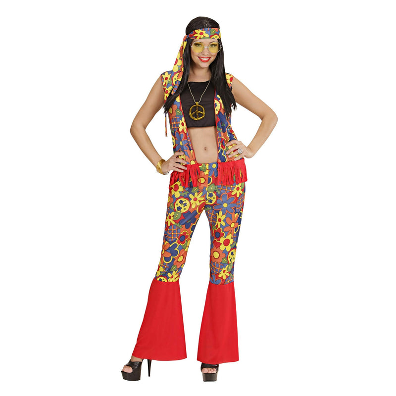 Mens Hippie Woman Costume Extra Large UK 46" for 60s 70s Hippy Fancy Dress XL