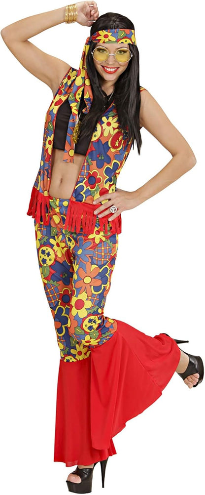 Mens Hippie Woman Costume Extra Large UK 46" for 60s 70s Hippy Fancy Dress XL