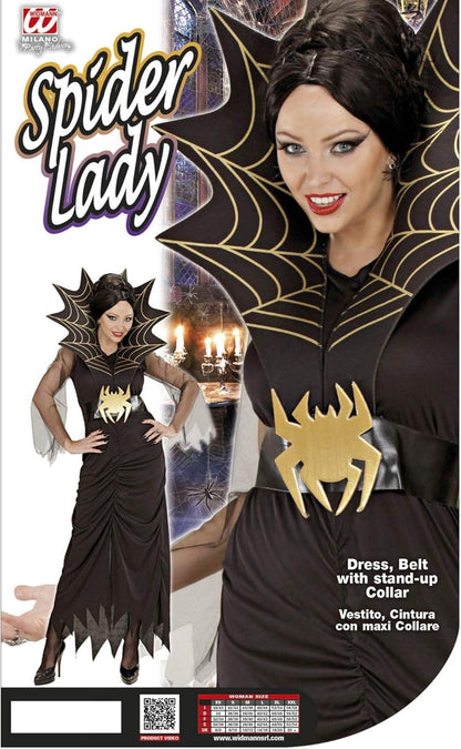 Ladies Spider Lady Costume Extra Large UK 18-20 for Halloween Fancy Dress XL