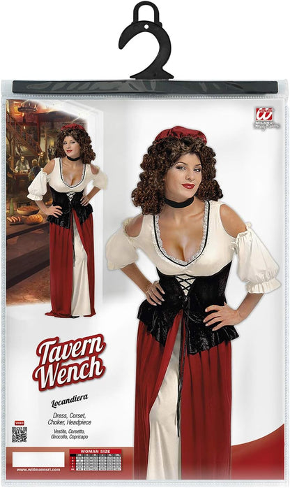 Ladies Tavern Wench Costume Extra Large UK 18-20 for Medieval Fancy Dress