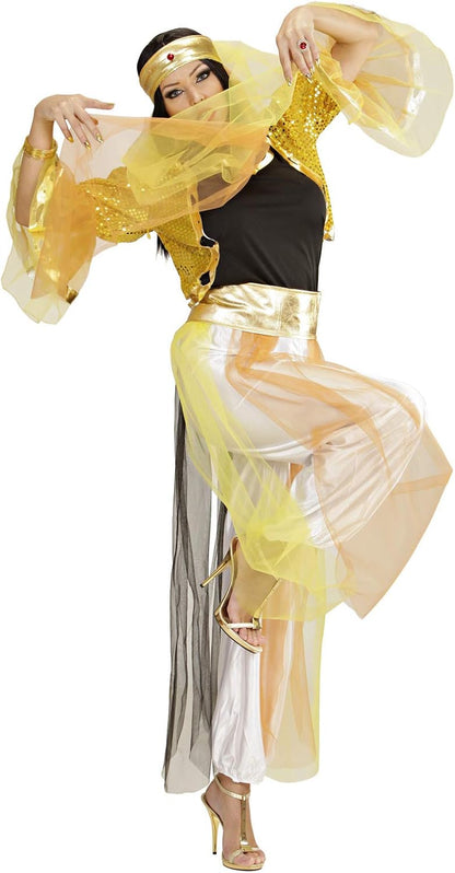 Ladies Harem Dancer Gold Costume Extra Large UK 18-20 for Middle East Indian Arab Fancy Dress 48