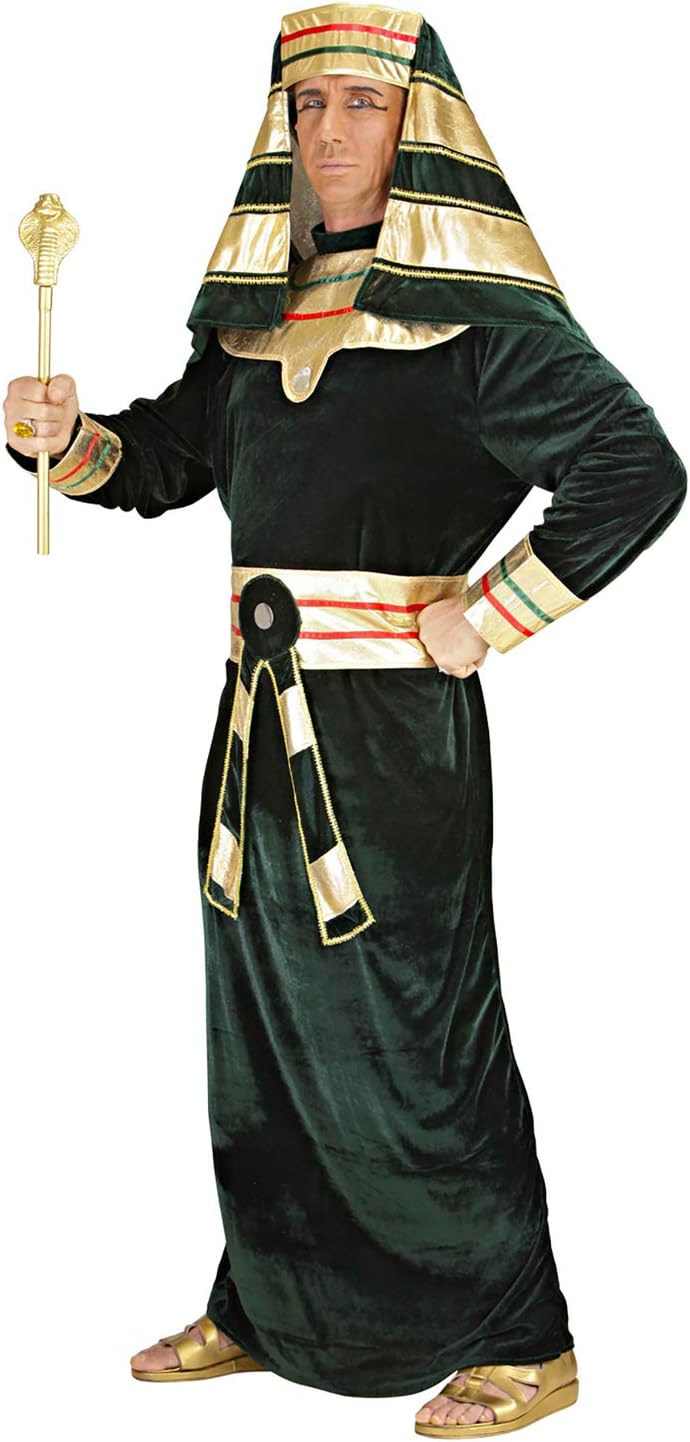 Mens Pharaoh Velvet Costume Small UK 38/40" for Egyptian Ancient Egypt Fancy Dress