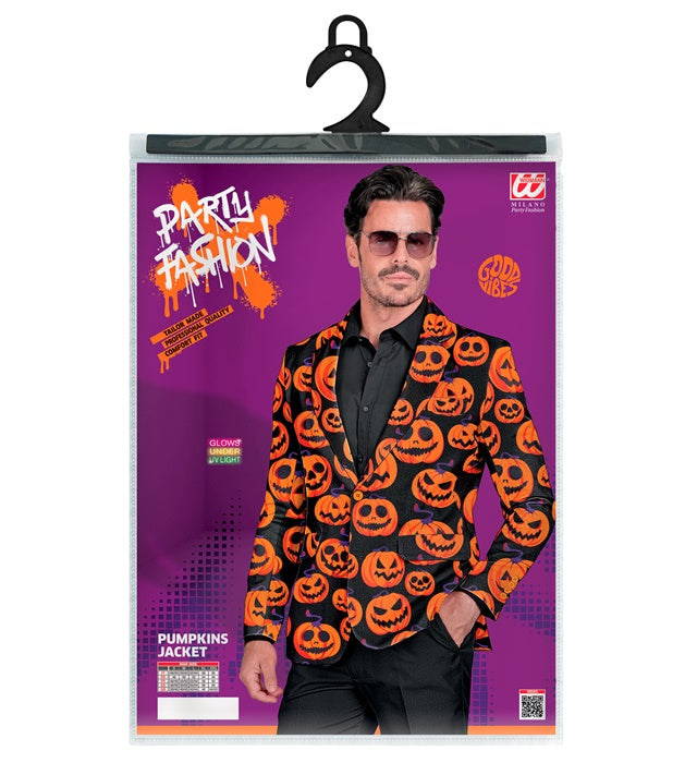 Widmann Pumpkin Party Fashion Jacket (Jacket) (M) Orange