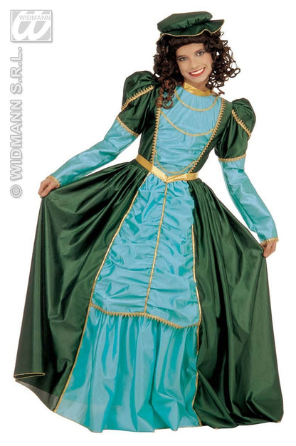 Children's Stephanie Child 140cm Costume for Medieval Princess Fancy Dress