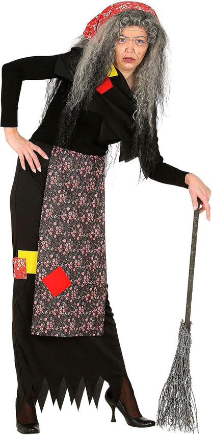 Widmann - Epiphany Witch Costume Apron, Scarf, Headscarf, Carnival, Halloween S Multicoloured