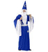 Widmann Men's 35104 - Wizard Costume, Tunic with Collar, Belt, Hat, Witch Master, Carnival, Theme Party medium Blue