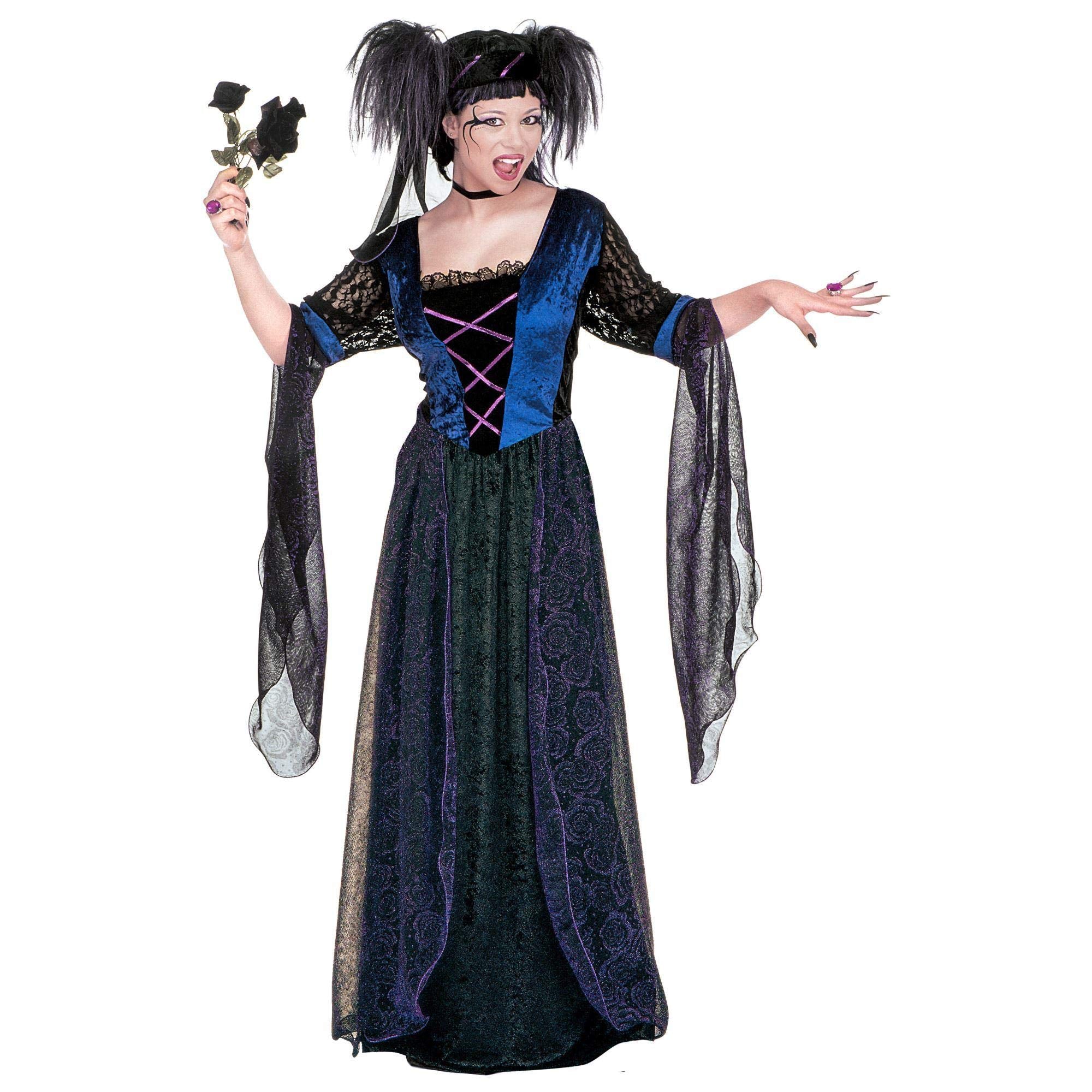 Ladies Gothic Princess Costume Small UK 8-10 for Medieval Royalty Fancy Dress