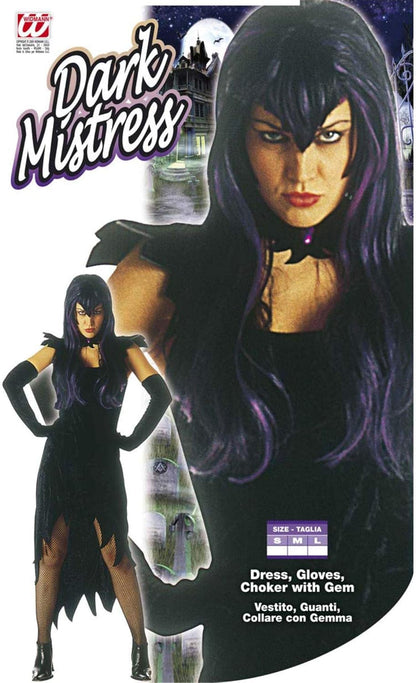 Ladies Dark Mistress Costume Large UK 14-16 for Halloween Fancy Dress