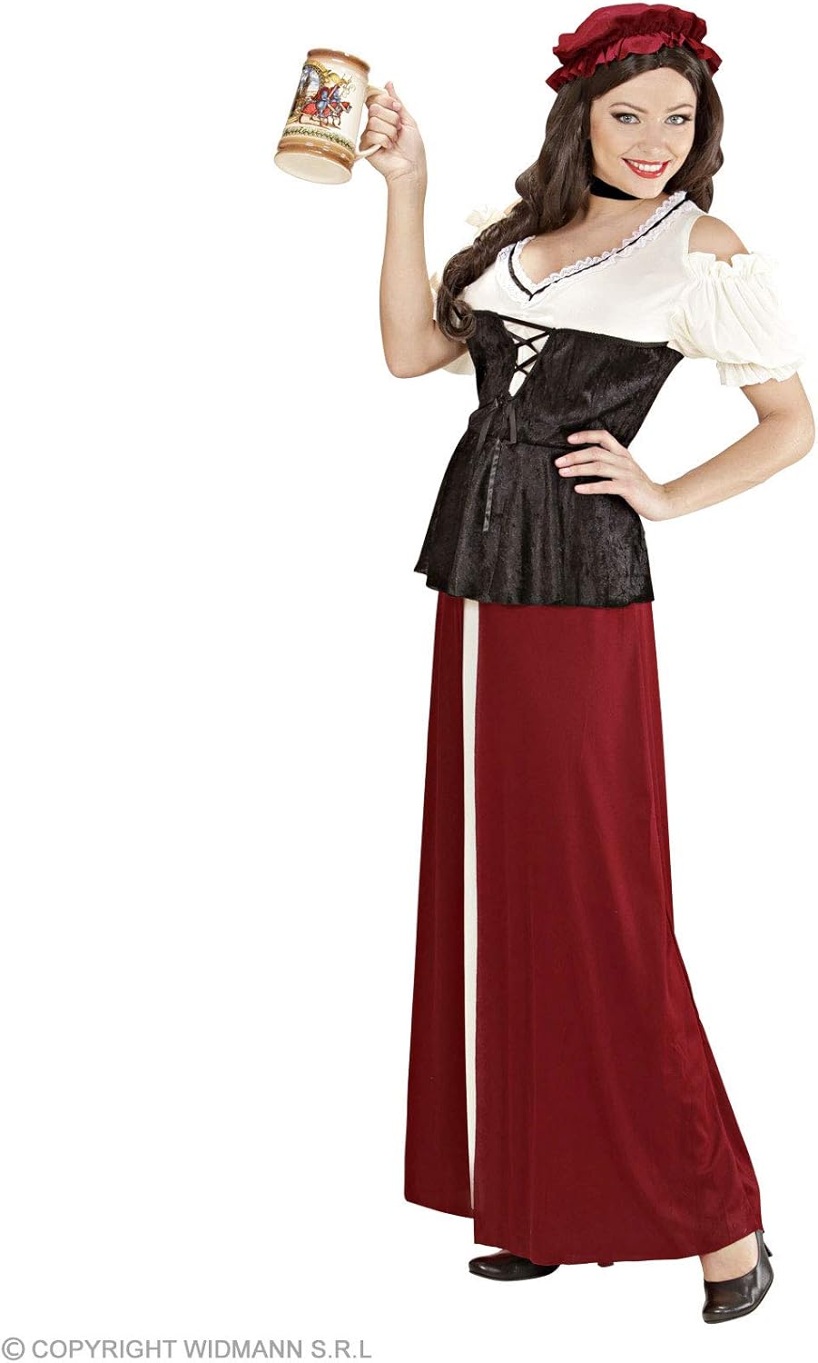 Ladies Tavern Wench Costume Large UK 14-16 for Medieval Fancy Dress