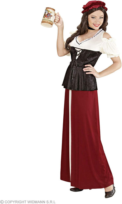 Ladies Tavern Wench Costume Large UK 14-16 for Medieval Fancy Dress