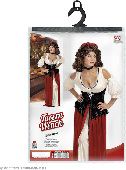 Ladies Tavern Wench Costume Large UK 14-16 for Medieval Fancy Dress