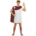 Widmann - Spartacus costume, tunic, belt, cape, sandals, laurel wreath