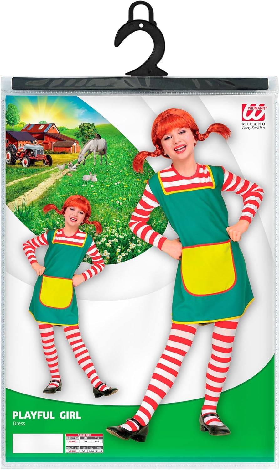 Widmann - Children's Swirl Wind Costume, Dress, Naughty Girl, Carnival, Theme Party 128
